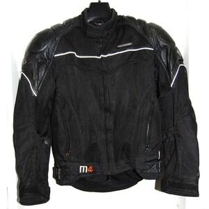 Men's Motorcycle Jacket Small Fieldsheer‎ Phosolite padded Nylon Black Leather